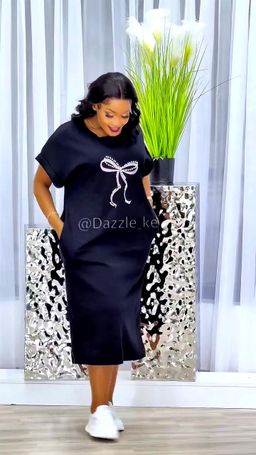 Robe Casual Chic Bow – Collection Confort Élégance