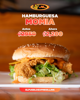 Promo Especial hamburguesa Momia