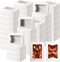 8 x 6 x 2.5 Inch White Cake Sale Box 