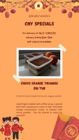 choco orange tiramisu 