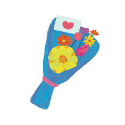 Bouquet Sticker (4cm)