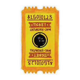 Real Lies Ticket Sticker (4cm)