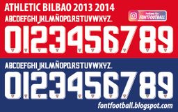 Font Vector Athletic Club Bilbao 2013 2014 kit 