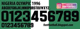 Font Vector Nigeria Olympic 1996 kit