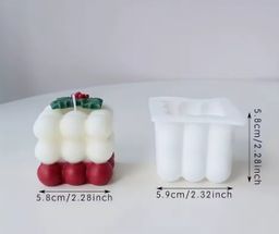 Molde de burbujas cuadrado para velas
