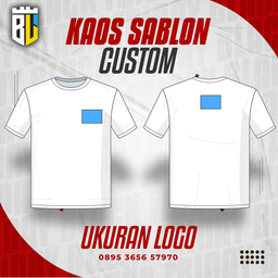 CUSTOM KAOS UKURAN LOGO