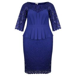 Luceez Lace 3/4 Dress Blue EU55(US 26) 