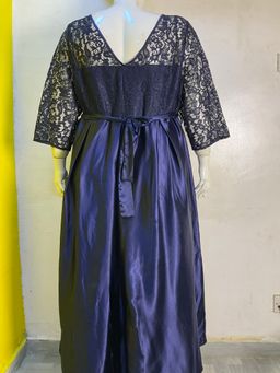 Luceez Hi-Low dress Blue EU62(US 62)