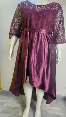Luceez Hi-Low dress Wine EU56(US 56)