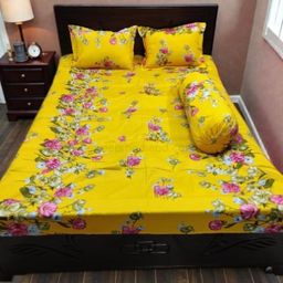 Twill cotton bed sheet  ৪ পিস এর সেট।