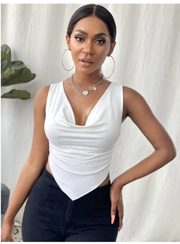 Chiquease Draped Front Tank Top