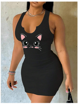 V-Neck Sleeveless Chic Dress