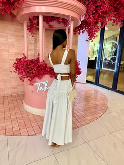 Tie back maxi