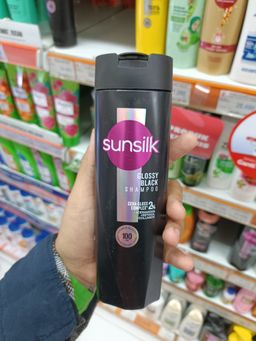 SUNSILK SHAMPOO GLOSSY BLACK 160 ML/36