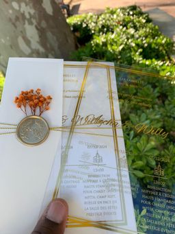 Invitations en Acrylique   