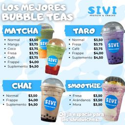 SIVI - LOS MEJORES BUBBLE TEAS 