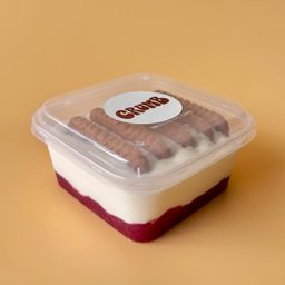 Coconut Strawberry Basil Cheesecake