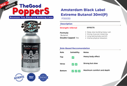 Amsterdam Black Label Extreme Butanol 30ml (P) (Copy) (Copy)