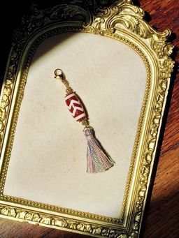 Pinkish Red Double Water Wave Zi-Boost Charm