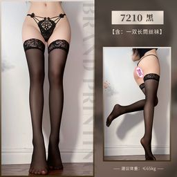 Sexy Lace Thigh-Highs with Garters 7210