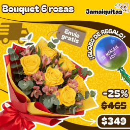 Bouquet 6 Rosas