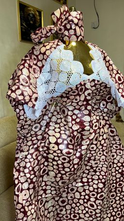 Burnt Umber - Batik Style Print