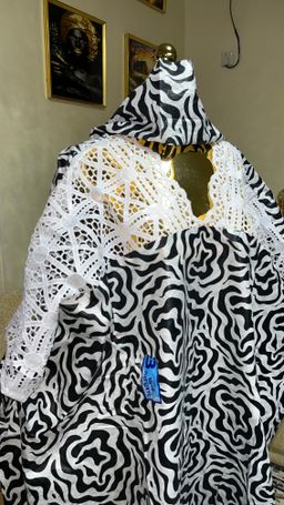 Black & White - Batik Style Print