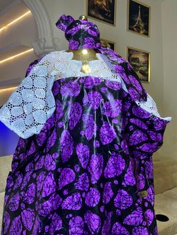 Violet - Batik Style Print