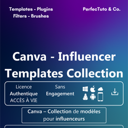 Canva – Collection de modèles pour influenceurs