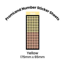 PromLand Number Sticker Sheets