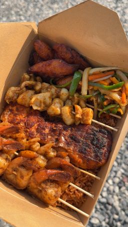 Grilled threadfin salmon fillet [middle item] only