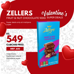 Zellers Fruit & Nut Chocolate 100g