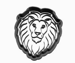 Lion 3 Head detail Cookie Cutter        