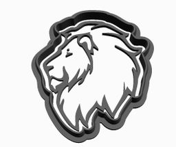 Lion 2 Head Cookie Cutter    