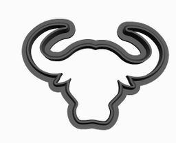 Buffalo Head outline Cookie Cutter     