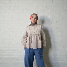 MAISARA EMBROIDERY BABYDOLL TOP