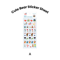 Cute Bear Sticker Sheet