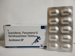 Aceclofenac + Paracetamol + Serratiopeptidase Tablets 100 Mg Tablet