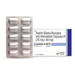 Atorvastatin + Aspirin (As Gastro-Resistant Tablet) Capsules 40 Mg Tablet