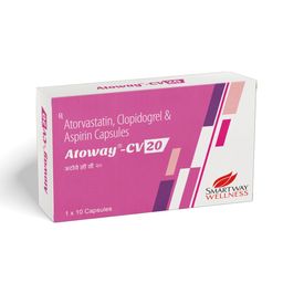 Atorvastatin + Clopidogrel + Aspirin (Enteric Coated) Tablets 20 Mg Tablet