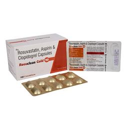 Rosuvastatin + Clopidogrel + Aspirin Capsules 10 Mg Capsule