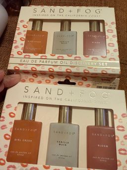 Three piece sand and fog gift set