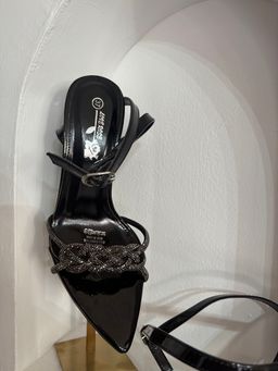 Rhinestone pointed slingback