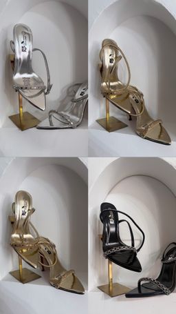 Chic metallic stiletto 