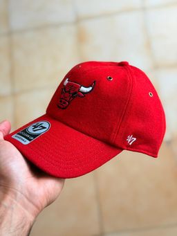 47 Brand - Chicago Bulls Wooly Clean Up Strapback Red