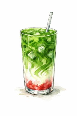 Iced Strawberry Matcha Latte