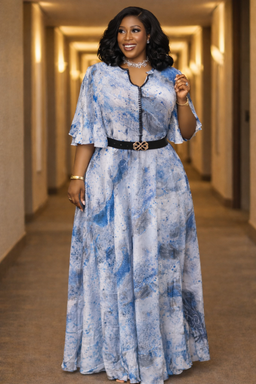 Robe Longue Élégance Impériale