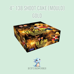 4" 138 SHOOT CAKE (MOULD) - GOLD