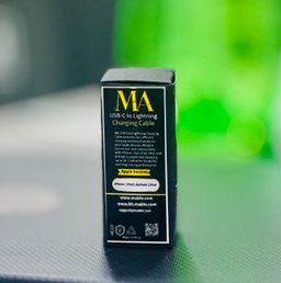 MA 30W Fast Charge USB-C to Lightning Cable – Braided Nylon (1 Meter)