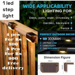 Step solar light 4pcs 1led